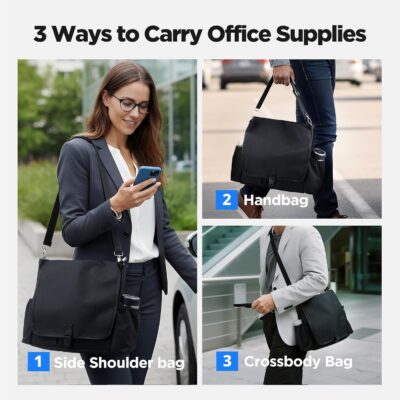 LUCMO Car Seat Organizer with Tablet and Laptop Compartment, Multiple Pockets Truck Front Seat and Backseat Organizer, Portable Large Capacity Office Bag with Adjustable Strap and Hardened Buckles - Image 7