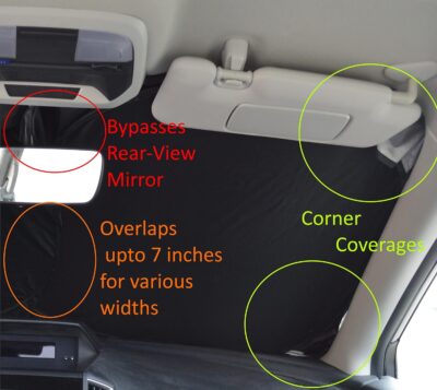 Automotive Windshield Sunshades for Car Windshield Patented Foldable Sun Shade fits Truck SUV Front Window Shield Blocker Visor Protector Cover for Interior Accessories for Heat - Image 6