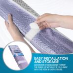 BDK Lavender Shine Car Windshield Sun Shade Accordion Folding Sunshade for Windshield Blocks UV Rays Sun Visor for Car Front Window Protector - Easy Setup Keeps Your Vehicle Cool - 58 x 27 inches - Image 5