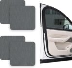 4PCS Car Side Window Sunshade, Car Window Shades, Block UV Rays Privacy Protector Auto Static Cling Film Sticker, Auto Accessories Washable Reusable Sun Shield Sticker for Most Vehicles