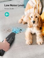 Aspiron Cordless Handheld Vacuum, 24KPA Powerful Car Vacuum, 2-Speed, 2 Charging Methods, Wireless Charger, Ergonomic Handle, Portable Rechargeable Vacuum Cleaner for Car, Home, Black Silver - Image 6