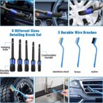 Car Detailing Kit,36pcs Car Detailing Brush Set,Car Cleaning Kit with Professional Car Detailing Brush Set,Auto Detailing Brush Set,Car Wash Kit,Car Detailing Kit Interior Exterior Wheels Cleaner - Image 4
