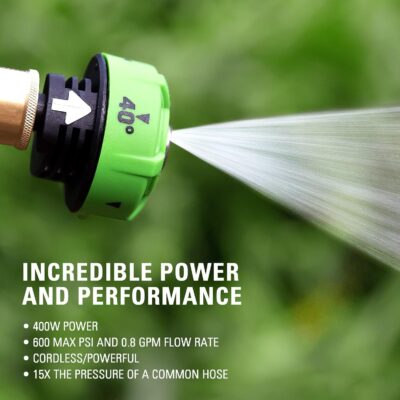 Greenworks 24V (600 PSI) Portable Power Cleaner, 4.0Ah USB Battery and Charger Included - Image 3