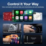 Drivio Wireless CarPlay Adapter for iPhone & Android | USB CarPlay Wireless Adapter with Screen Mirroring | 2026 Bluetooth Car Play Dongle Apple Play for Car Accessories Android Auto USB C & A - Image 4
