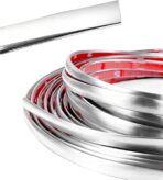 Car Trim,Car Accessories,Self Adhesive Chrome Tape for Cars,Automotive Exterior and Interior Molding Trim,Applicable on Auto Side Body,Bumper,Grille,Roof,Window,Tailgate,Side Mirror (25mm)