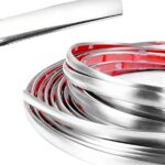 Car Trim,Car Accessories,Self Adhesive Chrome Tape for Cars,Automotive Exterior and Interior Molding Trim,Applicable on Auto Side Body,Bumper,Grille,Roof,Window,Tailgate,Side Mirror (25mm)