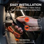 Wired GPS Tracker for Vehicles, No Subscription with Real-Time Location, Easy Install, Speeding Monitoring, Route History, Geofence, for Fleets & Families, USA, Moto Watchdog - Image 3