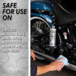 Chemical Guys Heavy Metal Polish Restorer and Protectant - Cleans, Restores & Protects, Aluminum, Stainless Steel, Chrome Polish & More, Safe for Cars, Trucks, Motorcycles, RVs, and Boats - 16 oz - Image 6