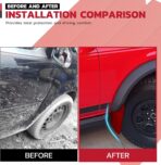 Car Mud Flaps 4PCS Universal Fit Red Splash Guards Flexible and Bendable Mudguard Fender Flare Cuttable Mudflap Car Accessories Compatible with Pickup SUV Trucks - Image 4