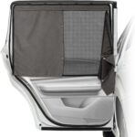 Car Window Shades, 2 Pack Suede Fabric & Dual-Layer with Zipper Magnetic Sun Shade Curtain for Back Side Windows, Universal Fit for SUV/Sedan/Truck Back Window Privacy, Blackout Sunshade for Baby