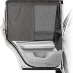 Car Window Shades, 2 Pack Suede Fabric & Dual-Layer with Zipper Magnetic Sun Shade Curtain for Back Side Windows, Universal Fit for SUV/Sedan/Truck Back Window Privacy, Blackout Sunshade for Baby