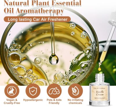 6 Pack Car Air Freshener - Mothers Day Gift for Her, Hanging Air Freshener Essential Oil Diffuser, Romantic Car Scents Cute Auto Decor Birthday Gifts for Women/Men - Image 8