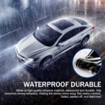 Eratus 2 PCS Car Side Skirt Stickers, Racing Stripe Car Body Sports Decoration, Precision Cut Waterproof Self-Adhesive Decals, Universal for Most Cars Exterior Modification Accessories (Black) - Image 5