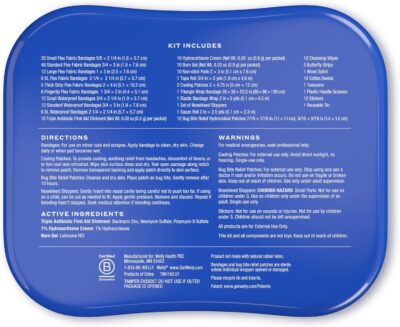 Welly Comprehensive First Aid Kit - FSA Eligible - Adhesive Bandages, Tape and Non-Stick Pads, Butterfly Strips, Cleansing Wipes, Ointments, Gauze, and More - 240 Pieces - Image 5