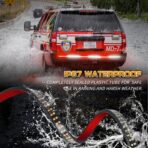 XRIDONSEN 48 inch Truck Tailgate Emergency Lights Strip 288 LED Tail/Rear Window Strobe Light Red White Flashing Warning Hazard Safety Fire Fighter Lights for Vehicles Trucks Pickup POV - Image 3