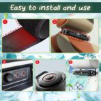 Mini Car Mounted Seat Back Cooling Fan Portable Vehicle Fan 3 Speed Headrest Silent Cooler Car Seat Cooling Fan for SUV RV Truck Sedan Mini Seat Fan for Office for Kids (Black) - Image 6