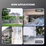 Giraffe Tools Grandfalls Retractable Pressure Washer Pro, Wall Mount Pressure Washer, Electric Power Washer, Automatic Rewind, Max 2900PSI 2.2GPM, Dark Silver Case with 100ft Pressure Hoses - Image 6