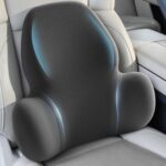 Lumbar Support Pillow with Fixed Chuck | Ergonomic Memory Foam Cushion | Washable Cover | Back Pain Relief & Posture Improvement | Fits Car/Office/Gaming Chairs/Wheelchairs & Home