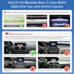 Road Top 12.3" Ultra-Narrow CarPlay Screen Upgrade for Mercedes-Benz C-Class W204 (2008-2010 NTG4.0), Wireless CarPlay & Android Auto, Linux Touchscreen Display Retrofit, OEM Integration Car Stereo - Image 3