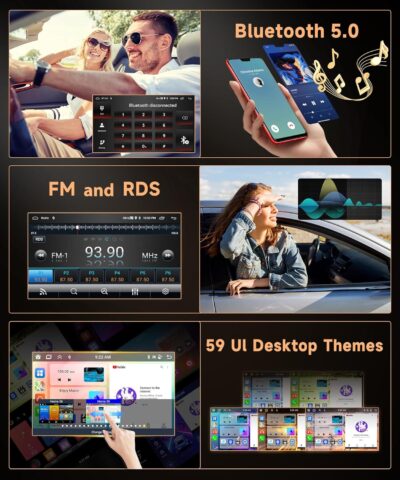 Rimoody 8 Core 6G+128G Android 13 Wireless Carplay Car Radio for Honda CRV 2012-2016, Car Stereo Android Auto 9 Inch Touchscreen GPS 5G-WiFi DSP-36 Mirror Link 59-UI Themes BT FM Camera - Image 7