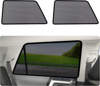 Car Window Shades for 2011-2023 4Runner - Rear Side Window Sun Shade for Baby, Breathable Mesh Car Privacy Window Covers, UV Protection & Heat Insulation for Road Trips Napping Camping (2 PCS) - Image 7