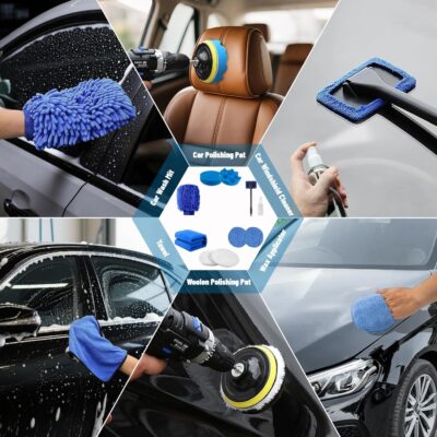Car Detailing Kit,36pcs Car Detailing Brush Set,Car Cleaning Kit with Professional Car Detailing Brush Set,Auto Detailing Brush Set,Car Wash Kit,Car Detailing Kit Interior Exterior Wheels Cleaner - Image 7