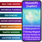 PlanetGPS (Jupiter) - Magnetic Waterproof GPS Tracker for Vehicles GPS Tracker for Cars Trucks with Worldwide Coverage (2 to 6 Months Battery) - Subscription Required (Starting $5.00 / Month) - Image 4