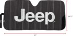Plasticolor 003859W01 Jeep Black Matte Finish Front Windshield Sunshade for Car Truck SUV - Image 2