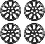 Hubcaps Compatible with Nissan Leaf 2011-2025 ;Nissan SENTRA 2013-2019,16 inch Wheel Covers;Set of 4 Packs (Glossy Black) - Image 5