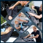 4PCS Car Drying Towel Microfiber Detailing Kit - 36x24 in Car Towels Cleaning Supplies, Reusable Shammy Quick Dry Cloth for Carwash, for Auto, Boat, RV, Garage & Home, Scratch-Safe Absorbent Cleaning - Image 8