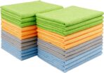 AIDEA Microfiber Cleaning Cloth 24 Pack, Microfiber Towels for Cars, Soft & Absorbent Cleaning Rags, Premium Lint Free Shop Towels for House, Kitchen, Car, 12inx16in