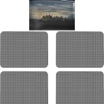 4Pcs Car Side Window Sunshade, Reuseable Washable Sun Shade Films, Static Cling Auto Shade Sticker to Block Sun Glare Heat UV Rays, Universal Car Accessories Car Window Covers for Cars (16.5"x15")