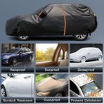 Waterproof SUV Car Cover Custom Fit for Jeep Renegade 2015-2025, All Weather Outdoor SUV Car Covers with Zipper Door, Windproof Bands Cover,Reflective Strip for Snow Rain Dust Cover,Sun UV Protection - Image 4