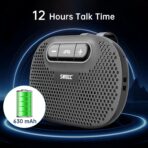 Bluetooth Speaker for Car Hands Free - Bluetooth Speakerphone for Cell Phone Support Siri Google Voice Assistant - Wireless Car Kit with Visor Clip BC966C - Image 3