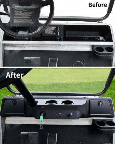 KEWISAUTO Dash Board Cover Assembly for Club Car DS 1982-up, Anti-Rust Dash Tray Organizer Instrument Board for 1982 and Up Club Car DS Golf Cart Interior Accessories - Image 4