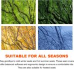 KVAEY Linen Back Car Seat Cover, Anti-Slip Long Bottom Rear Seat Cover Protector with Storage Pockets, Breathable Linen Rear Bench Seat Protector Cushion Pad for Most Vehicles (Beige, Back) - Image 6