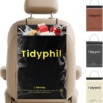 50 PCS Disposable Car Trash Bags Hanging, Leak-proof, Odor Seal. 2 Gallon Car Garbage Bags, Big Capacity. Independent of Car Trash Can, Easy Stick-On Car trash Bin for Car, SUV, Truck, Stroller. Black