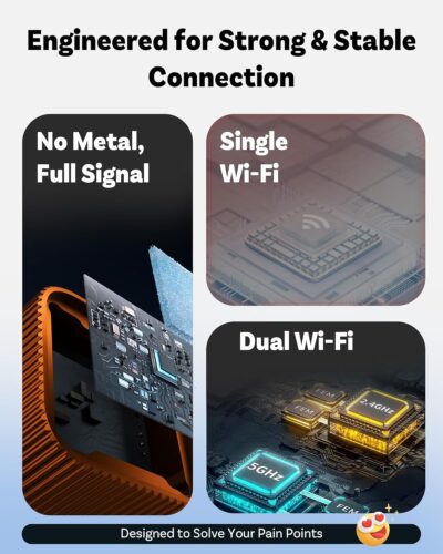 OTTOCAST 2026 New Mini Slim Orange, 2-in-1 Wireless CarPlay Adapter & Android Auto Adapter, Plug & Play Wireless Carplay Dongle, 5s Auto-Connect, Mini Cube for Factory Wired Cars, iPhone & Android - Image 5