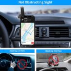 APPS2Car 14'' Gooseneck Car Phone Holder,Heavy Duty Phone Holder for Truck, [Flexibile Long Arm] [Anti Shake stabilizer] Windshield Car Phone Mount Suction Cup,Fit for iPhone, Samsung (Mirror Black) - Image 4