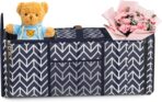 Orionstar Trunk Organizer, Foldable Car Storage Bag Portable Insulation Cooler Bag Collapsible Vehicle Organizer Divider Storage Totes with 3 Compartment Cargo Tote for Groceries Caddy SUV, Navy Blue - Image 3