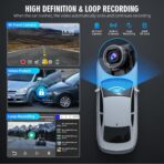 Portable Wireless Carplay Screen, PBYRD 9" Touchscreen with 4K HD Front Camera, Car Stereo with Apple Carplay & Android Auto, Mirror Link/Voice Control/Bluetooth/GPS Navigation-2025 NEW - Image 6