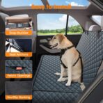 MIXJOY Dog Car Cover for Back Seat Cover Protector Waterproof Dog Seat Covers for Cars, Car Seat Protector for Dogs with 1 Dog Seat Belt, Nonslip Back Seat Cover for Kids, Trucks & SUV, Grey - Image 5