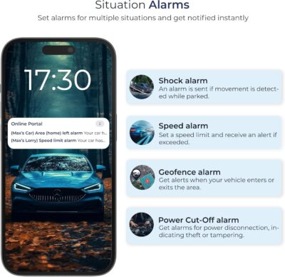 Salind GPS 4G LTE OBD 9-35V Fleet and Vehicle Tracker – Hidden Car, Truck, Trailer Locator with Real-Time Monitoring, Route History, Mileage, GeoFence, Compact Splash Proof Design, Fixed Connection - Image 6