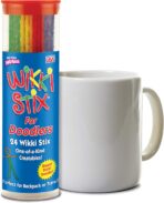 Wikki Stix for Doodlers - Kid's Travel Essential: Portable Creativity On-The-Go! Pack of 24 Wikki Stix in Neon and Primary Colors. Made in USA ! 3 & Up. - Image 4