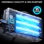 AKNEAR Rechargeable LED Headlamp Super Bright, 99000 High Lumens Head Lamp Zoomable, 25Dys+ Runtime & 12 Mode & Lightweight Comfort & 125° Adjustable IPX-7 Waterproof Head Light for Outdoor,Hardhat - Image 4