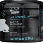 Citrus Magic On The Go Odor Absorbing Solid Air Freshener, Sea Breeze Linen, 8-Ounce, Pack of 1