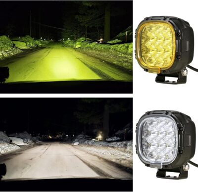 BIGLION.X 4 Inch Round Led Offroad Lights Pair 160W 18800LM Driving Spot Light Pods Super Bright Off Road Fog Lights with Wiring Harness 12V 24V for Pickup Trucks SUV UTV ATV - Image 2