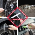 39Pcs Car Wash Cleaning Kit with Foam Gun Sprayer Detailing Brushes Collapsible Bucket Windshield Cleaning Tool Tire Brush Towels Complete Interior Exterior Detailing Set for Car - Image 8