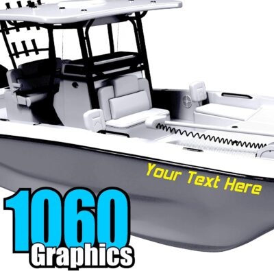 Custom Vinyl Boat Numbers & Letters (Two Decals) Marine Lettering Stickers - Image 21