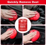 Viewsun Windshield Cleaner Tool, 17Pcs Red Car Interior Cleaning Kit, Car Detailing Kit Interior Cleaner, Car Detailing Brushes, Car Cleaning Gel, Inside Cleaning Supplies Accessories for Women Girls - Image 5